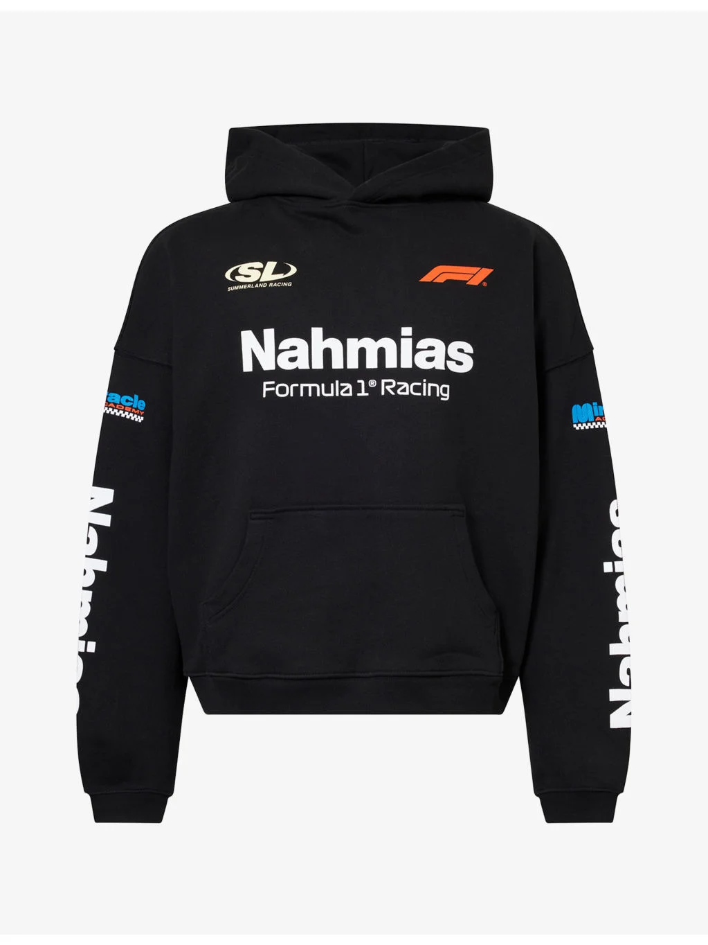 F1 Brand-Print Cotton Hoody - 1