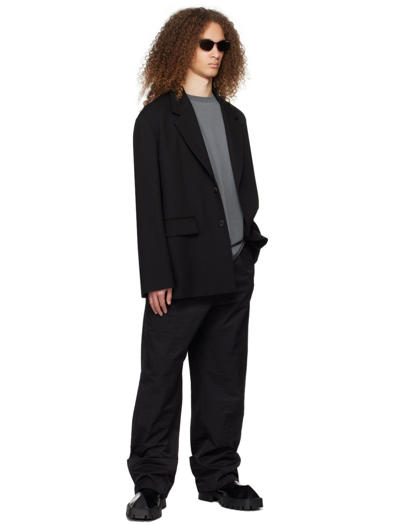 We11done Black Roll-Up Trousers outlook