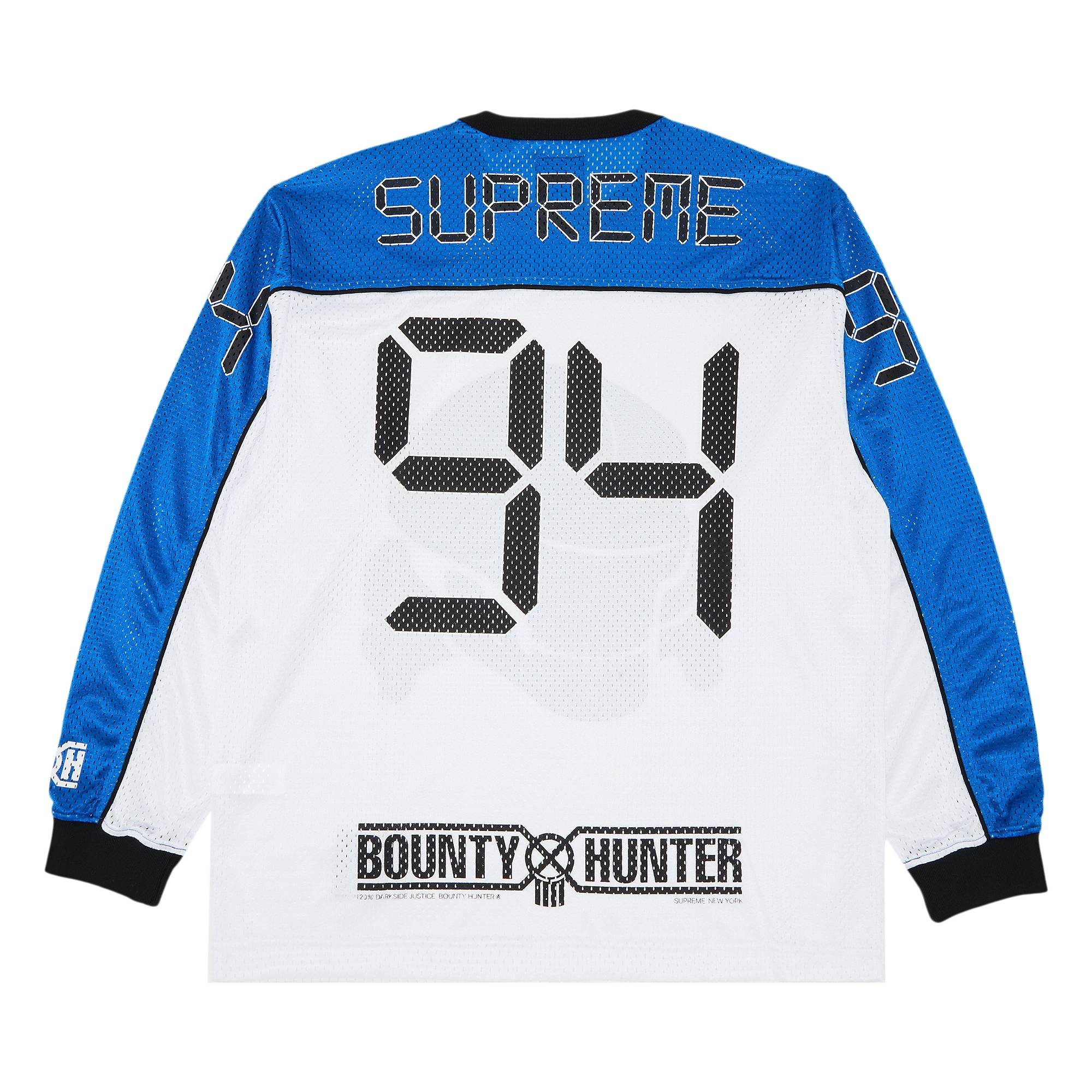 Supreme Supreme x Bounty Hunter Mesh Moto Jersey 'White' | REVERSIBLE