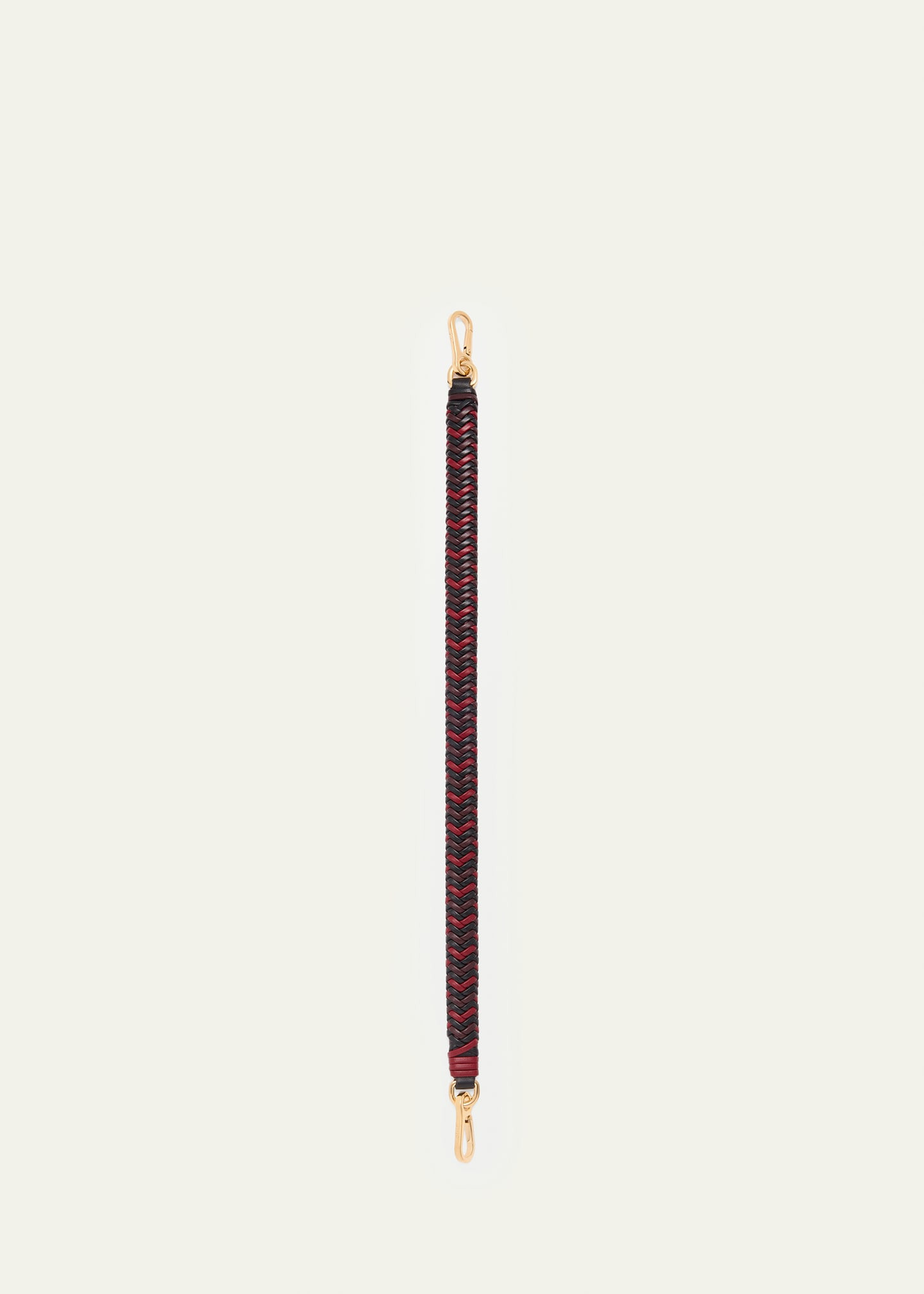 Tricolor Woven Leather Shoulder Strap - 2