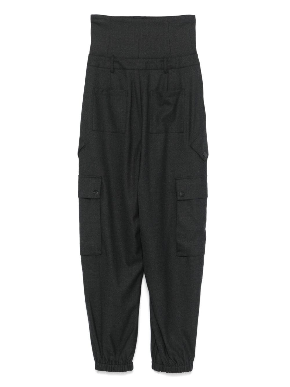 high-waist cargo pants - 2