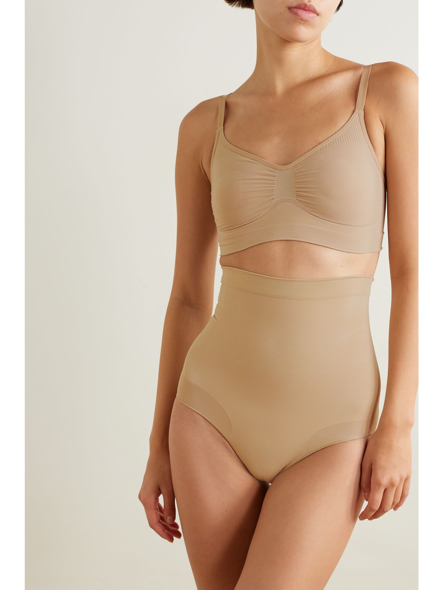 Seamless Sculpt Sculpting High Waist briefs - Mica Beige - 2
