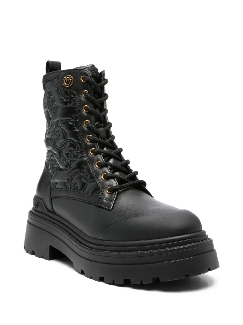50mm quilted lace-up boots - 2