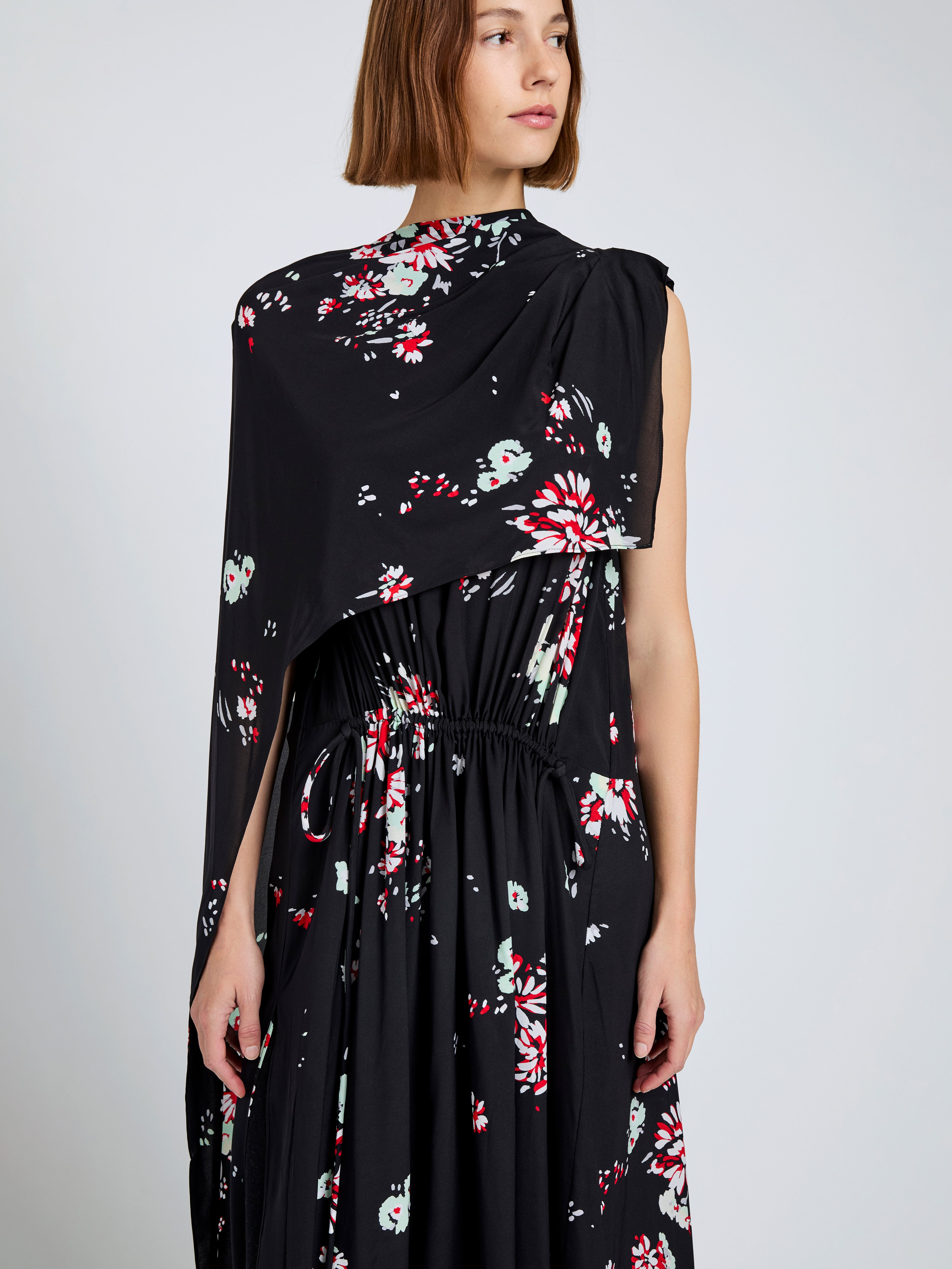 Ysabelle Dress in Printed Silk Viscose - 5