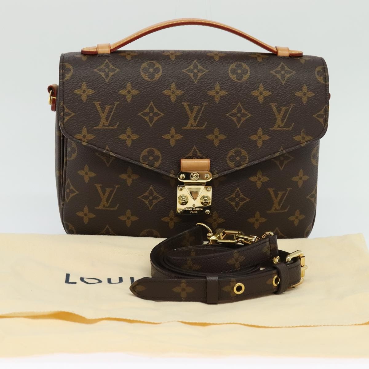 LOUIS VUITTON Monogram Pochette Metis MM Hand Bag M43628 - 12