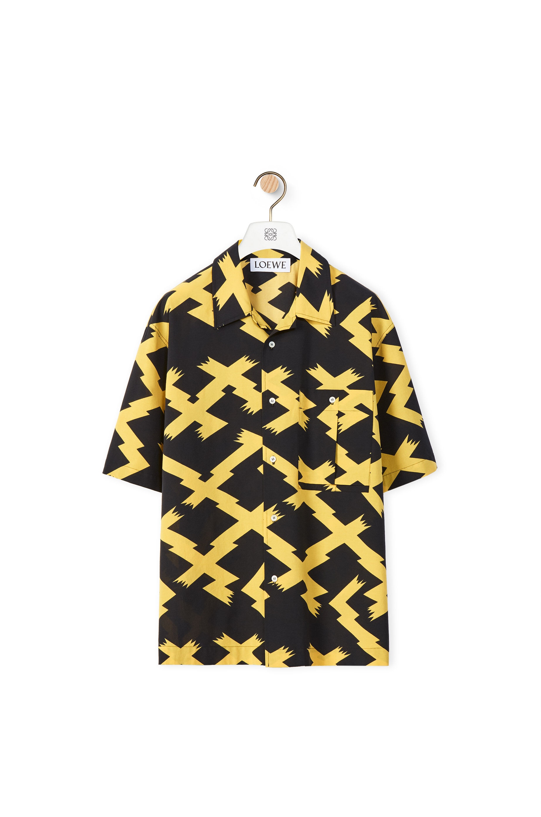 Allover print shirt in cotton - 1