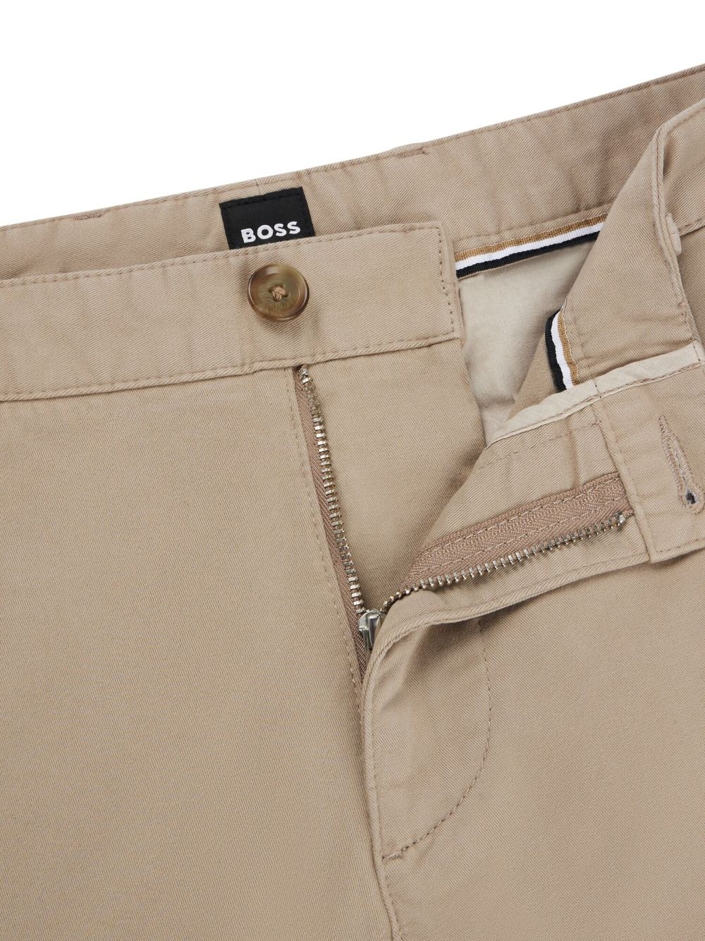 mid-rise straight-leg chinos - 6