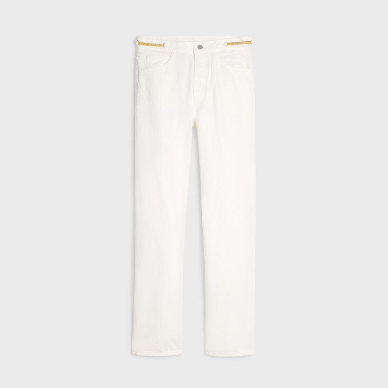 POLLY JEANS IN OPTIC WHITE WASH DENIM 1