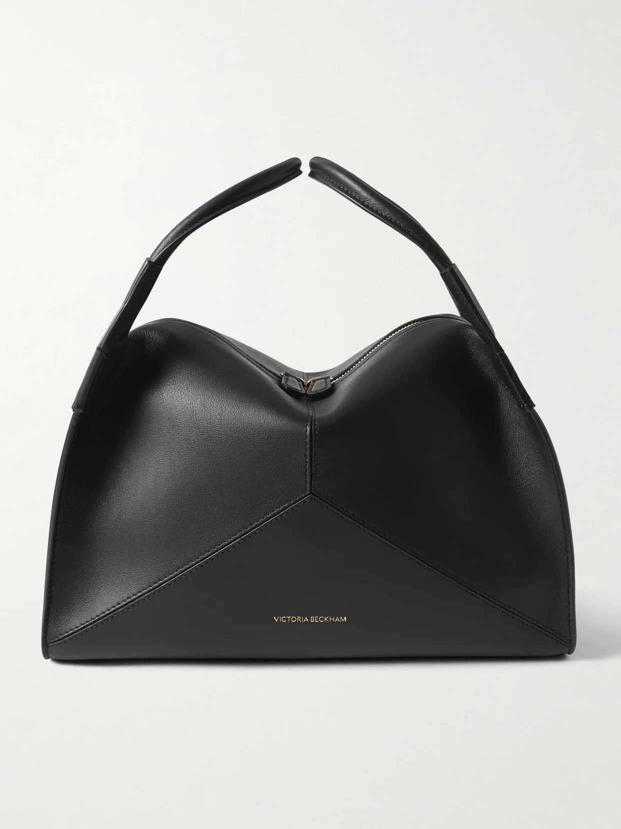 Plié Paneled Leather Tote - 1