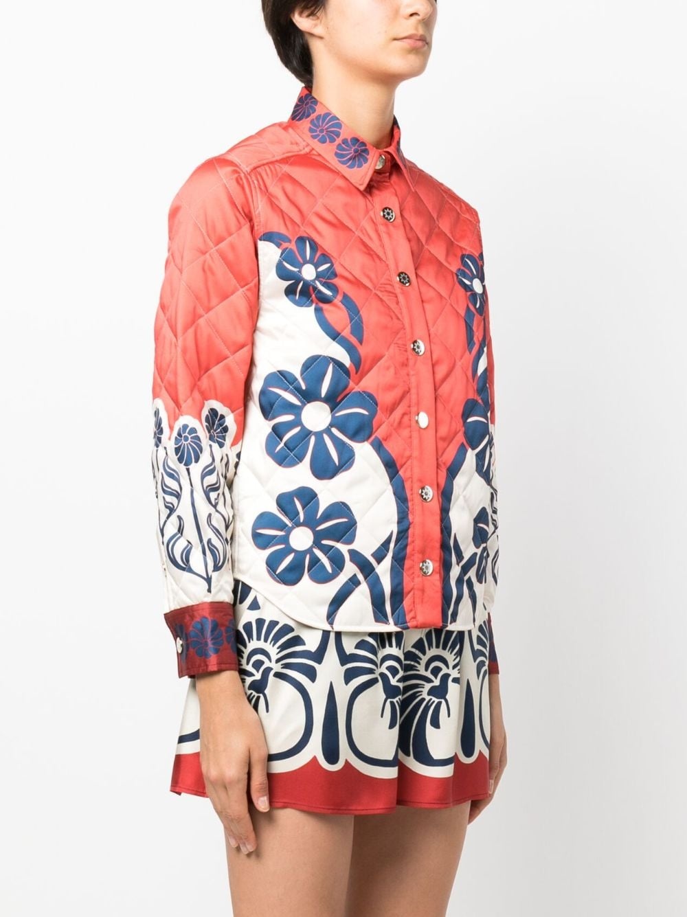 Edie floral-print quilted jacket - 3