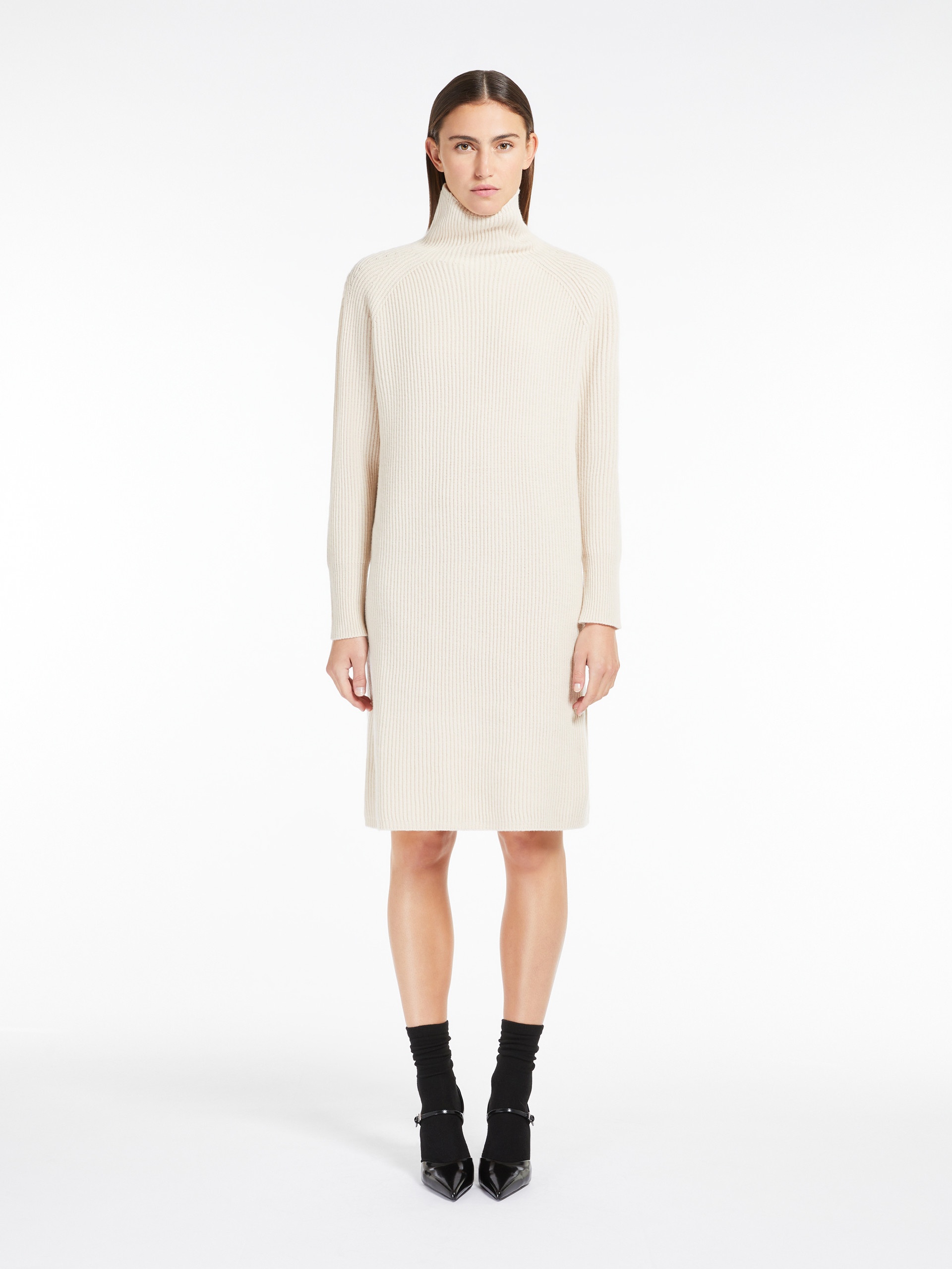 EBRIDI Ribbed cashmere-blend dress - 3