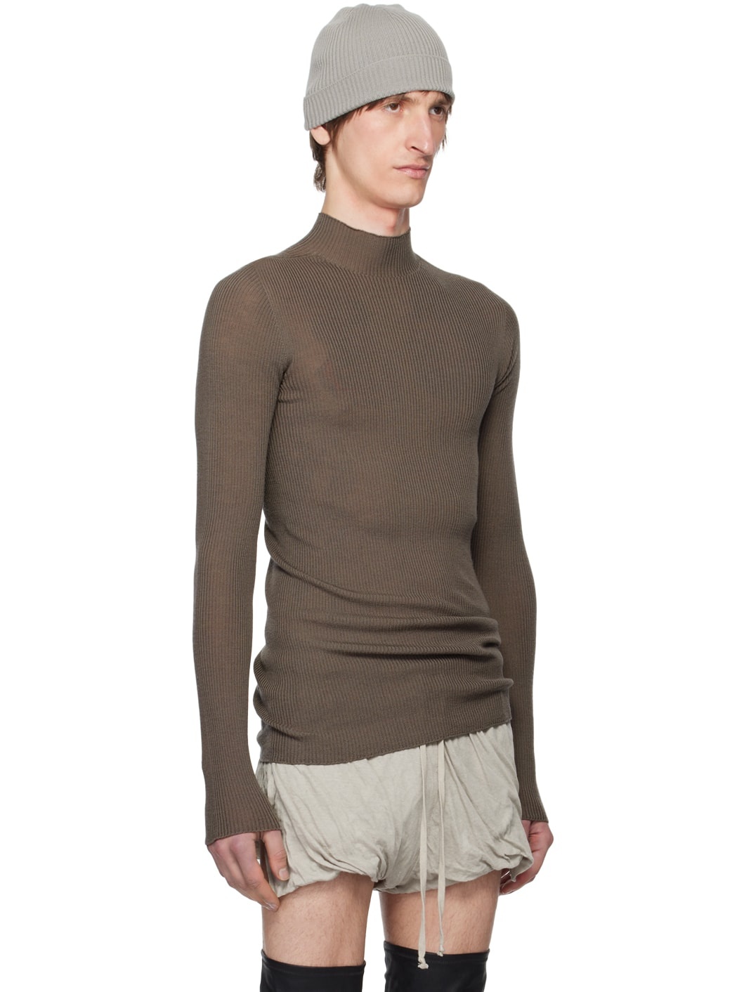 Gray Lupetto Sweater - 2