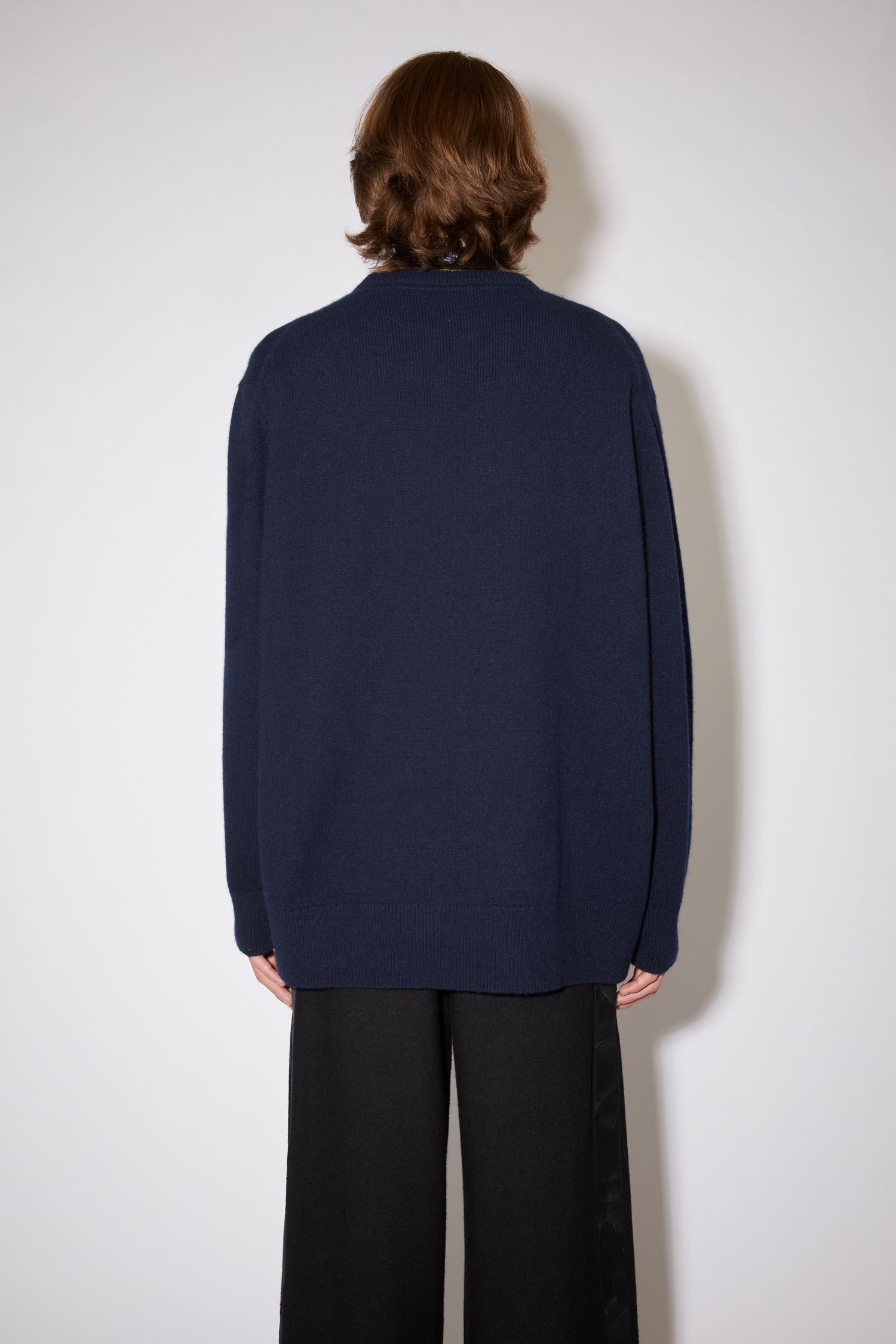 Crew neck sweater - Navy - 3