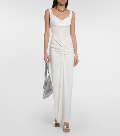 CHRISTOPHER ESBER Fusion ruched jersey maxi dress outlook