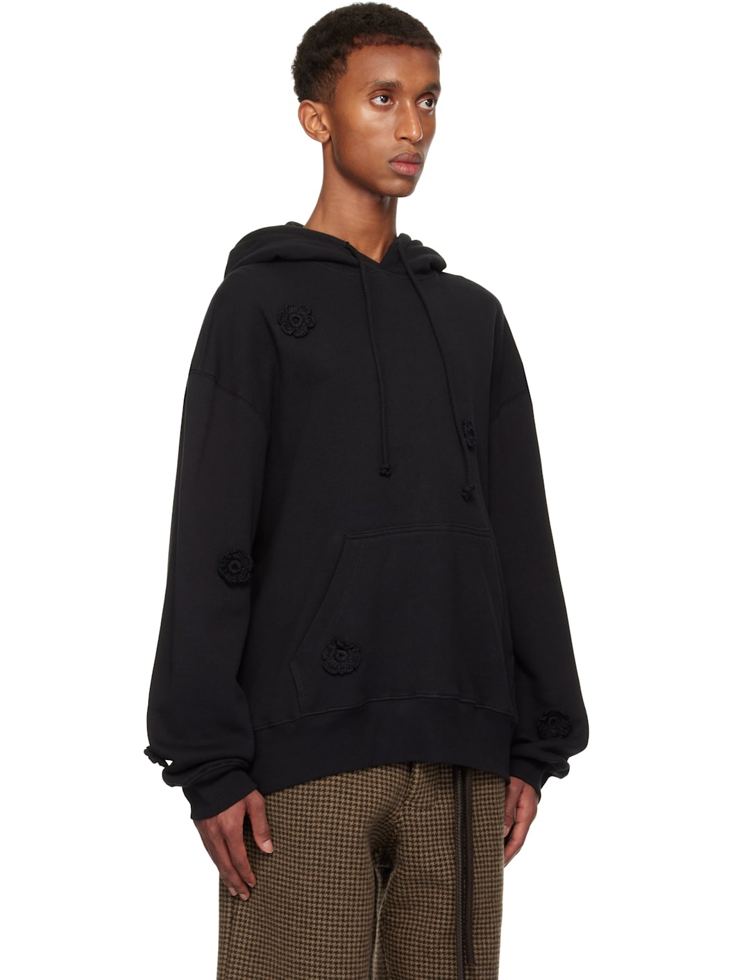 Black Daisy Gym Hoodie - 2