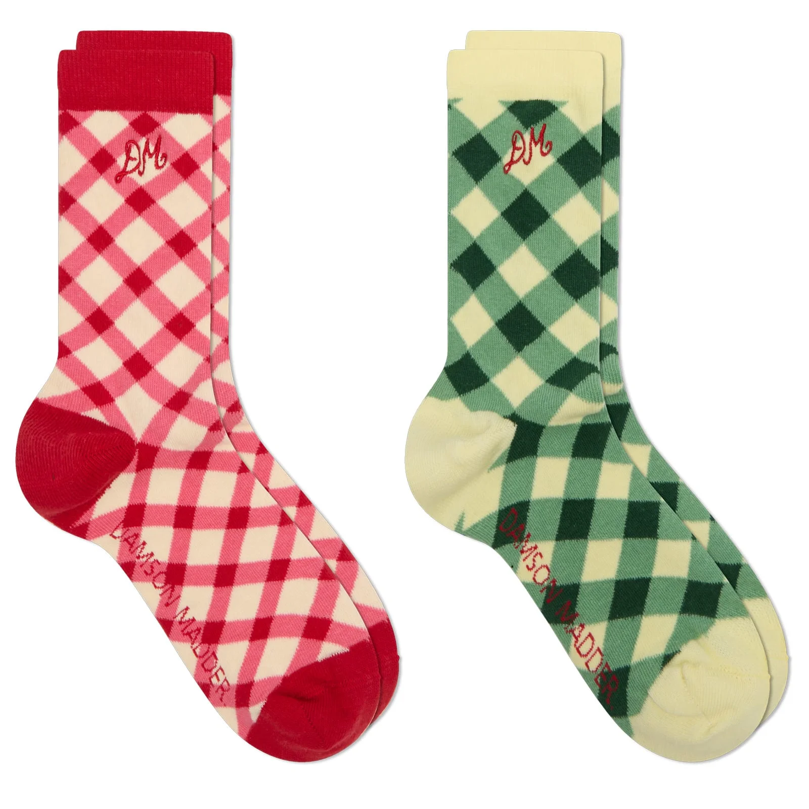 Damson Madder Calf Length 2 Pack Socks - 1