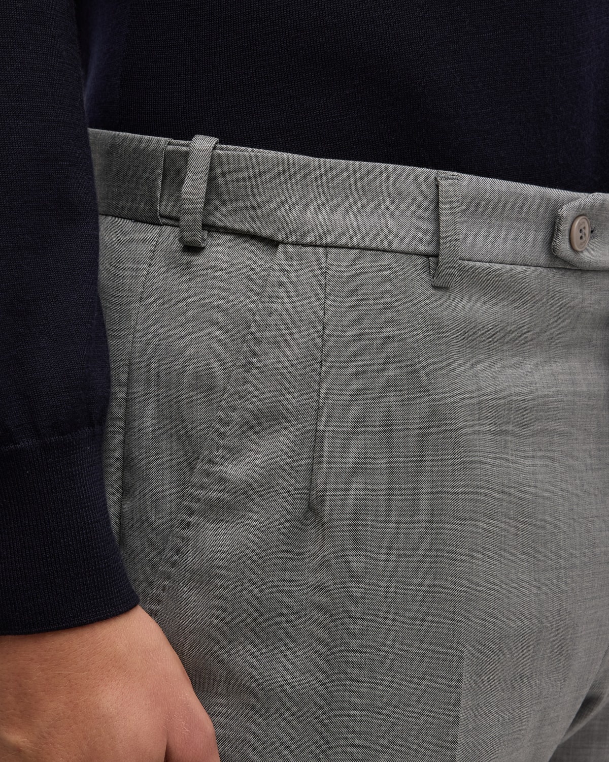 Men's Wool Sharkskin Pants - 7