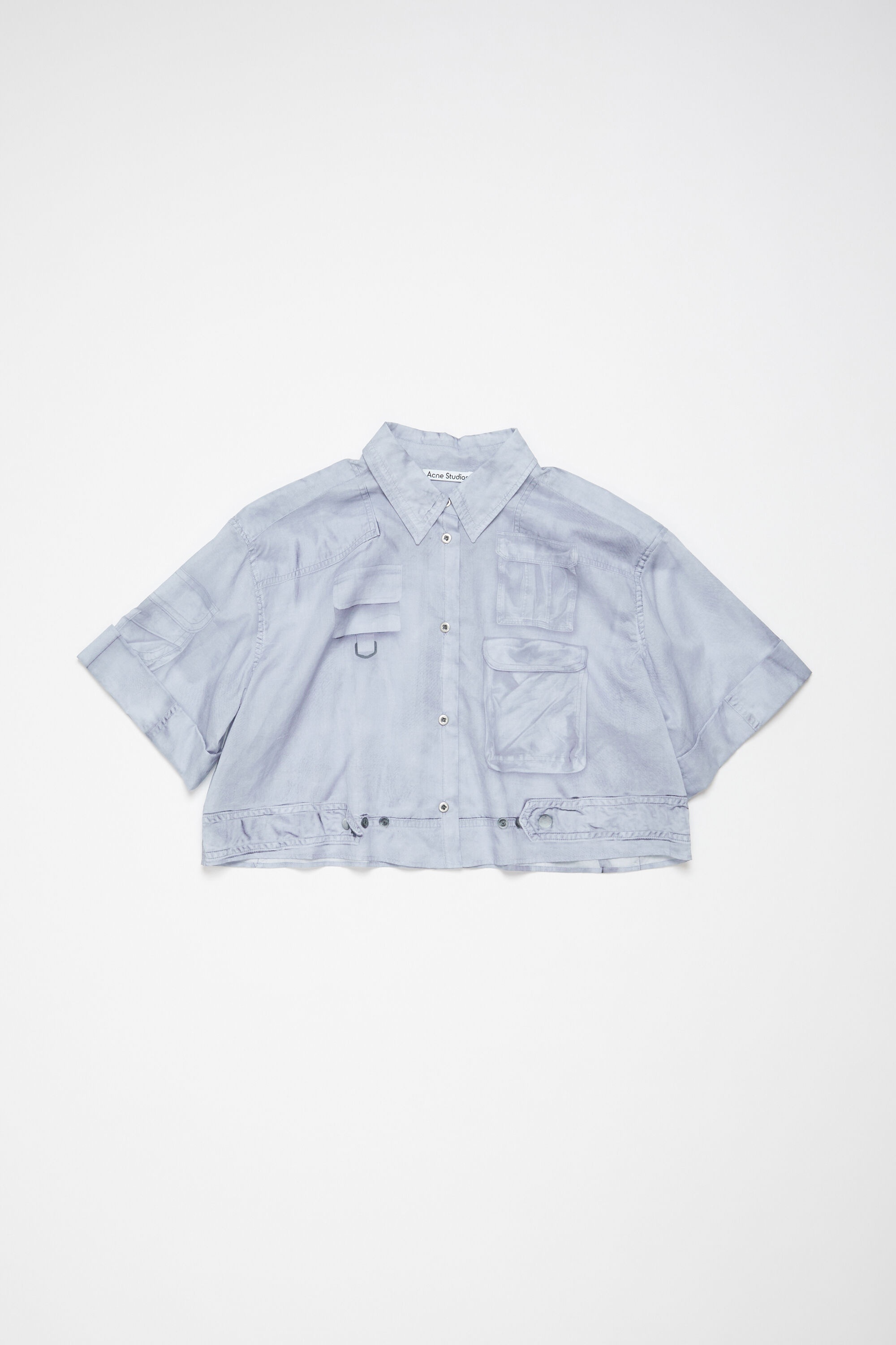 Button-up shirt printed - Light blue - 6