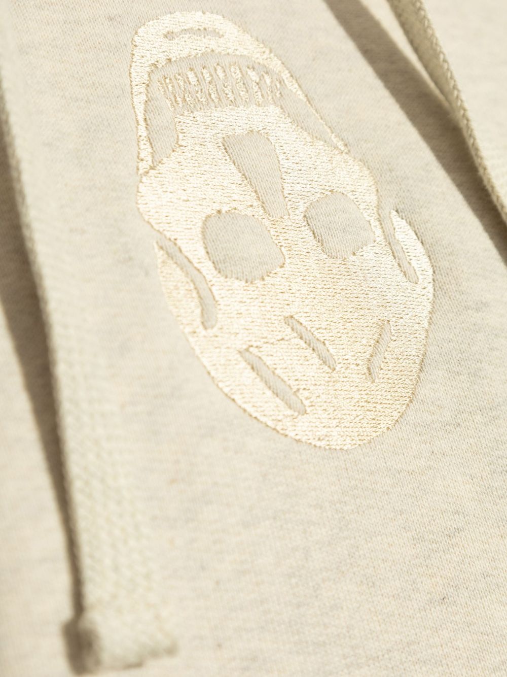 Skull-embroidered hoodie - 5