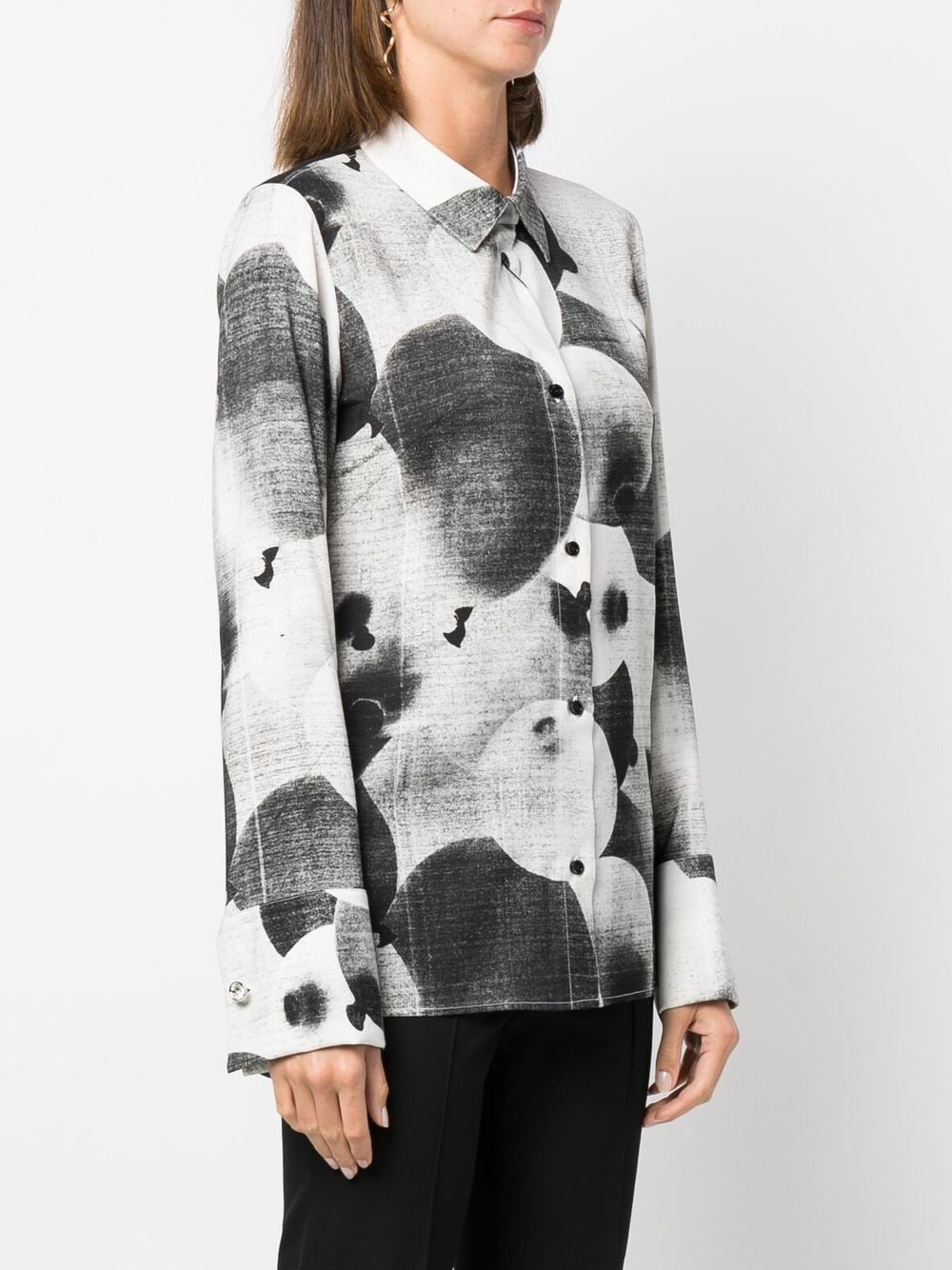 abstract-print shirt - 3