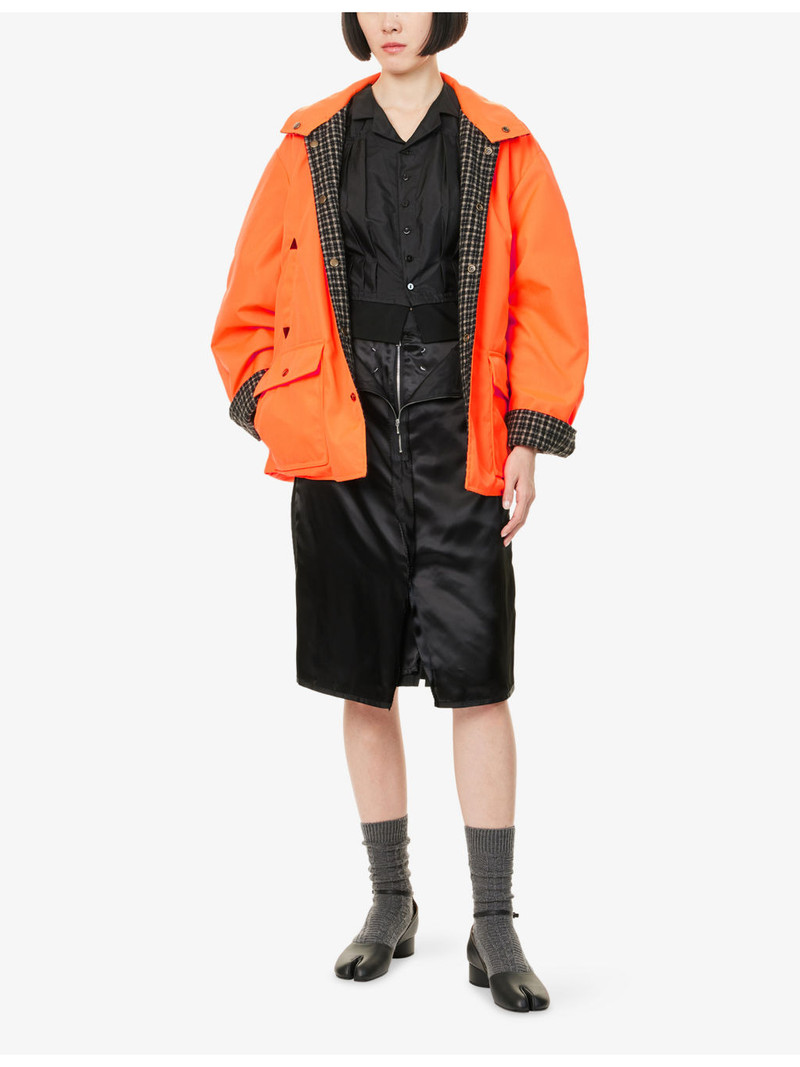 Maison Margiela Relaxed-Fit Buttoned-Collar Woven Jacket outlook