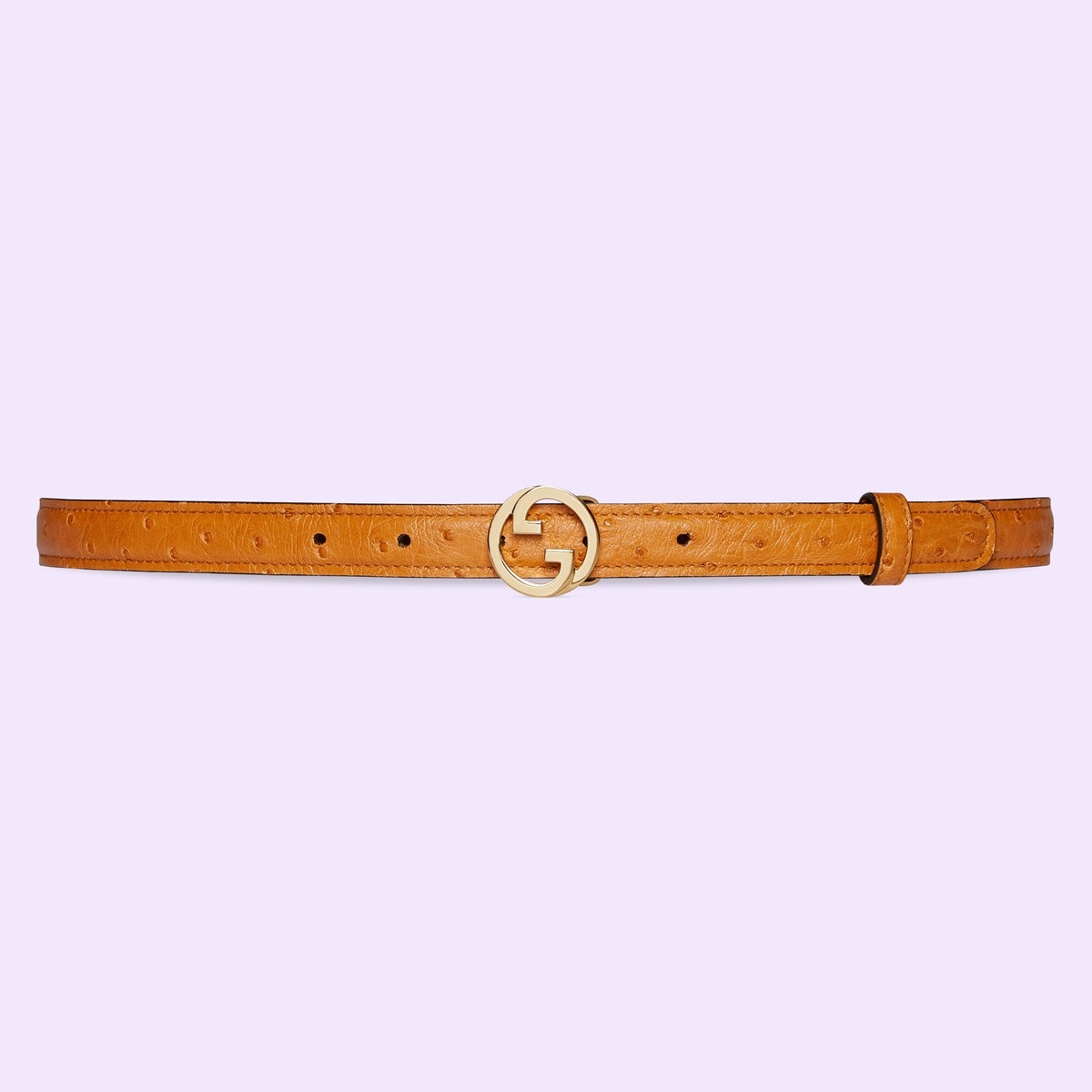 Gucci Blondie ostrich belt - 1