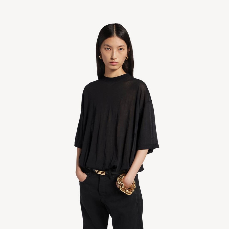 Women's Oversized T-shirt Body in Black 5