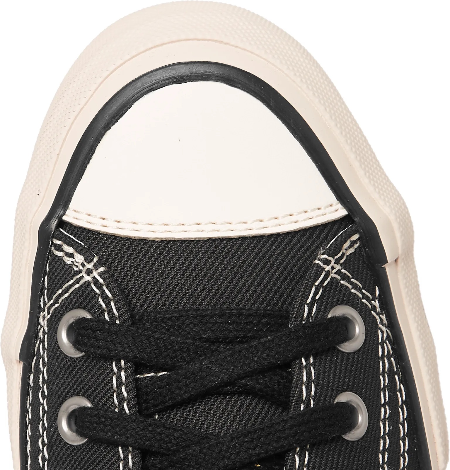 Skagway Leather-Trimmed Canvas Sneakers - 15