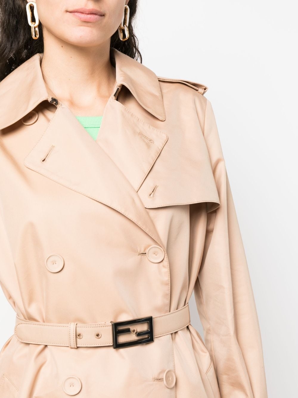 belted trench coat - 5