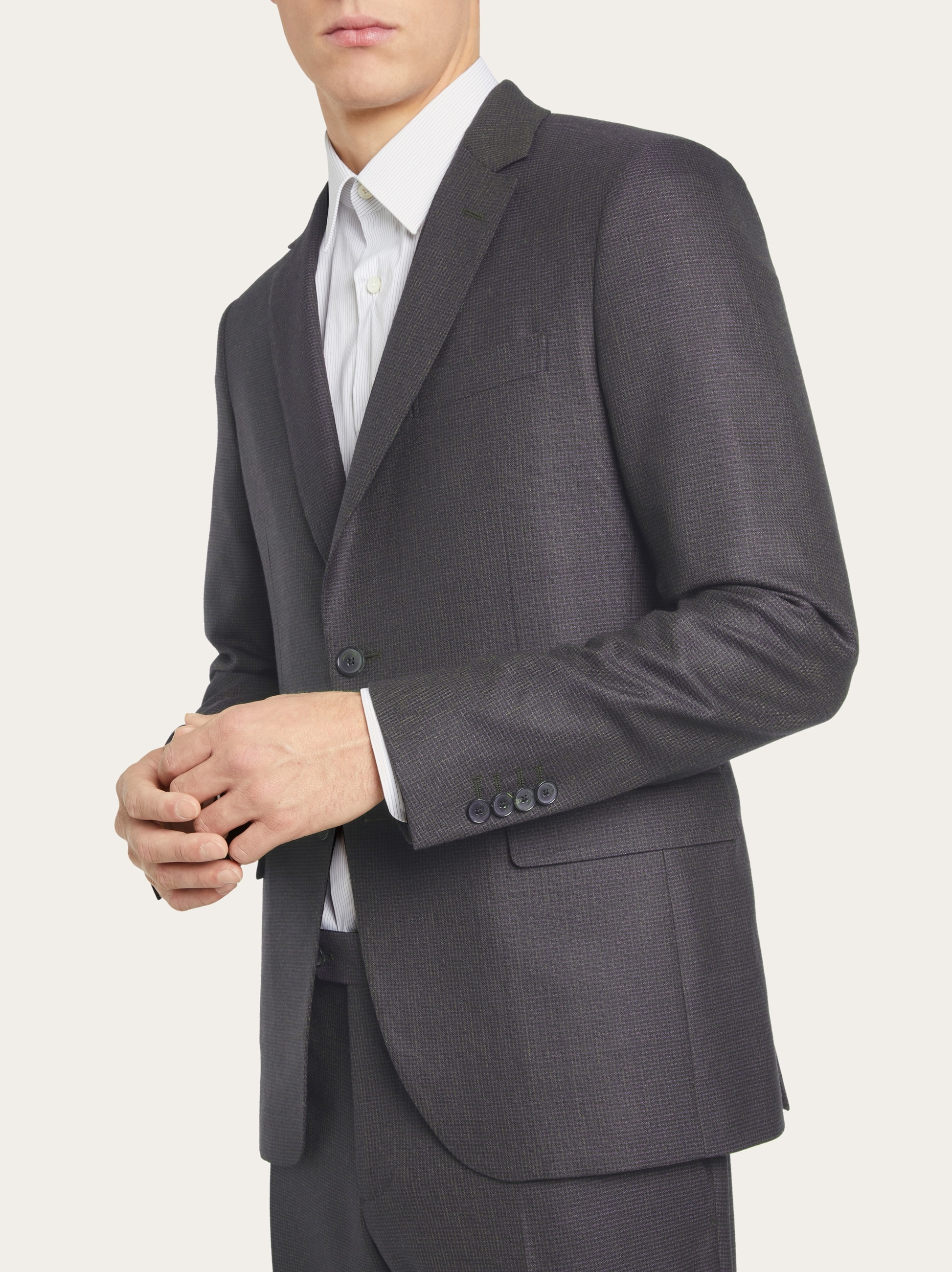 Check suit in wool - 4