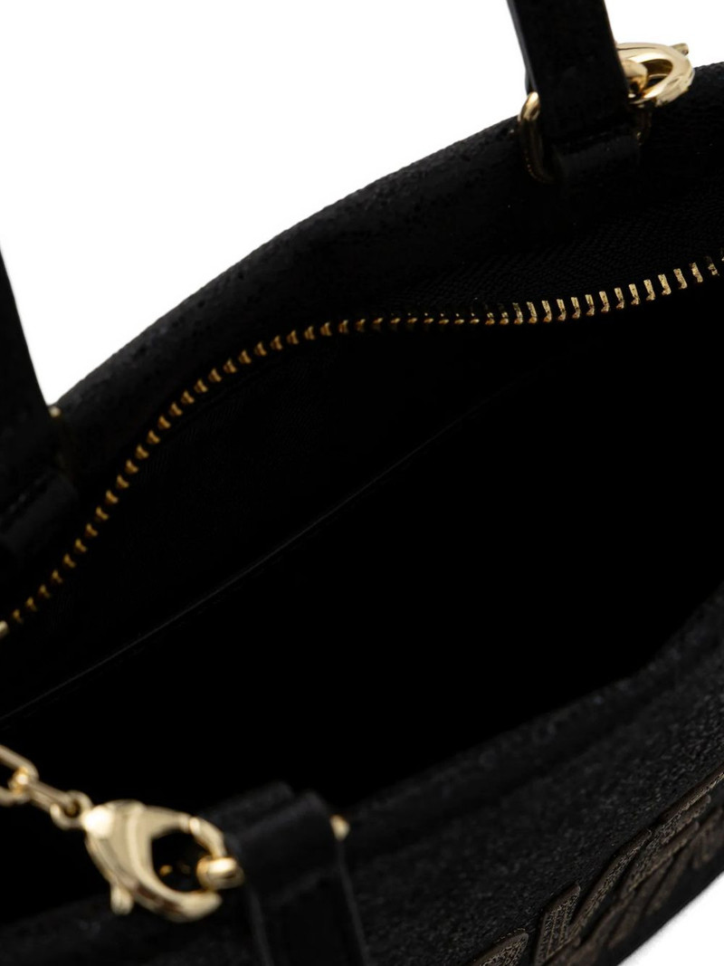 embellished-lettering tote bag 5