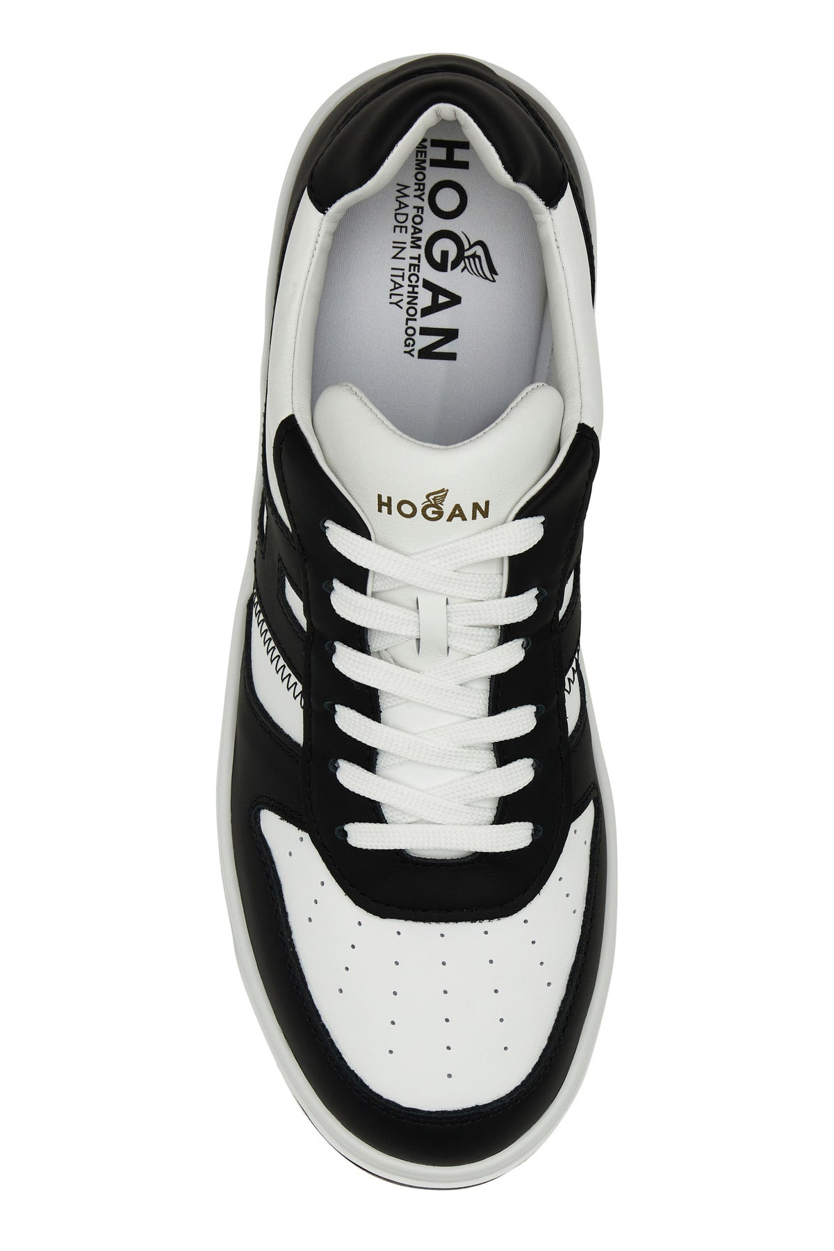 Two-tone leather H630 sneakers - 4