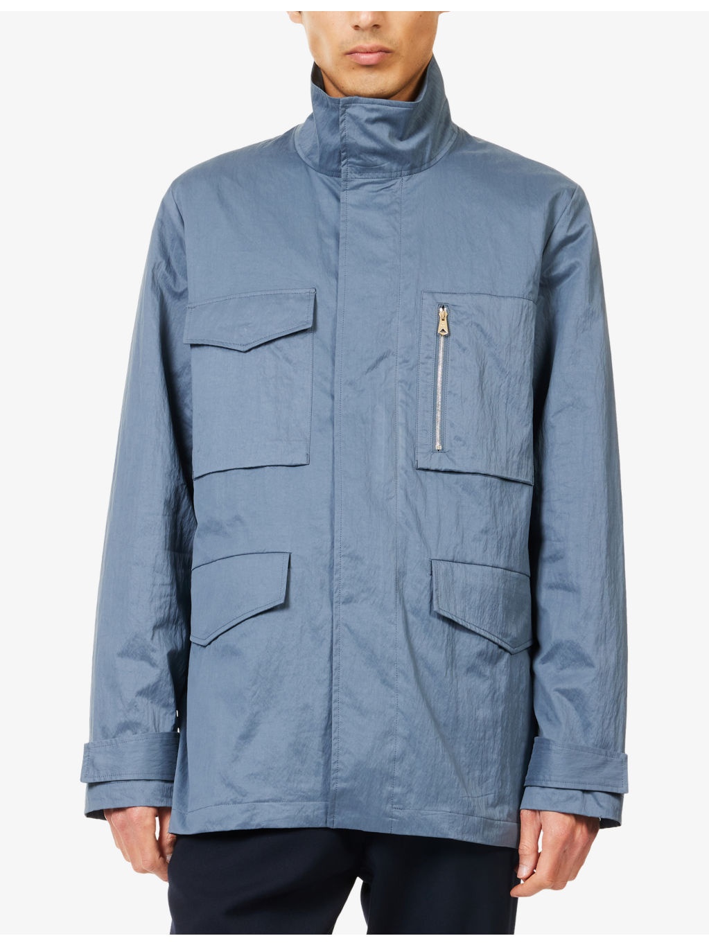 Funnel-Neck Field Woven Jacket - 3