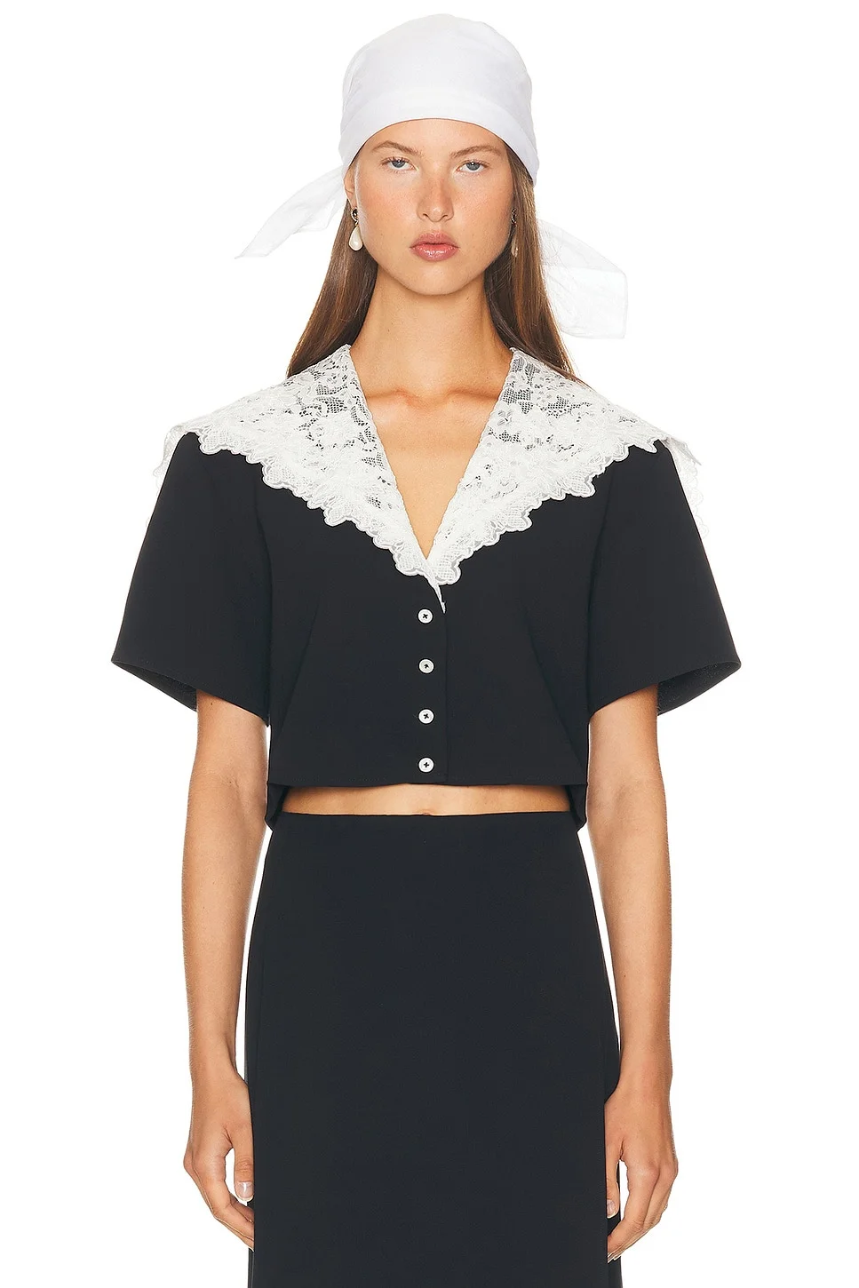 The Sailor Shirt With Lace Collar - 1