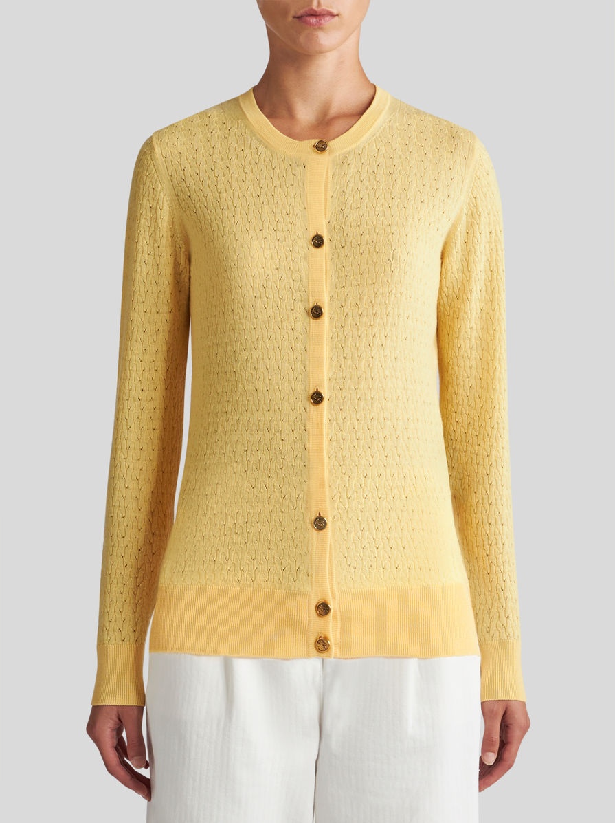 CABLE-KNIT WOOL CARDIGAN - 2