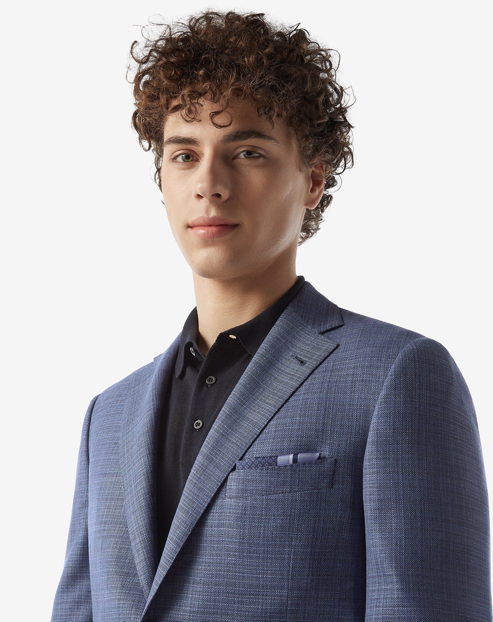 Blue pure wool jacket - 4
