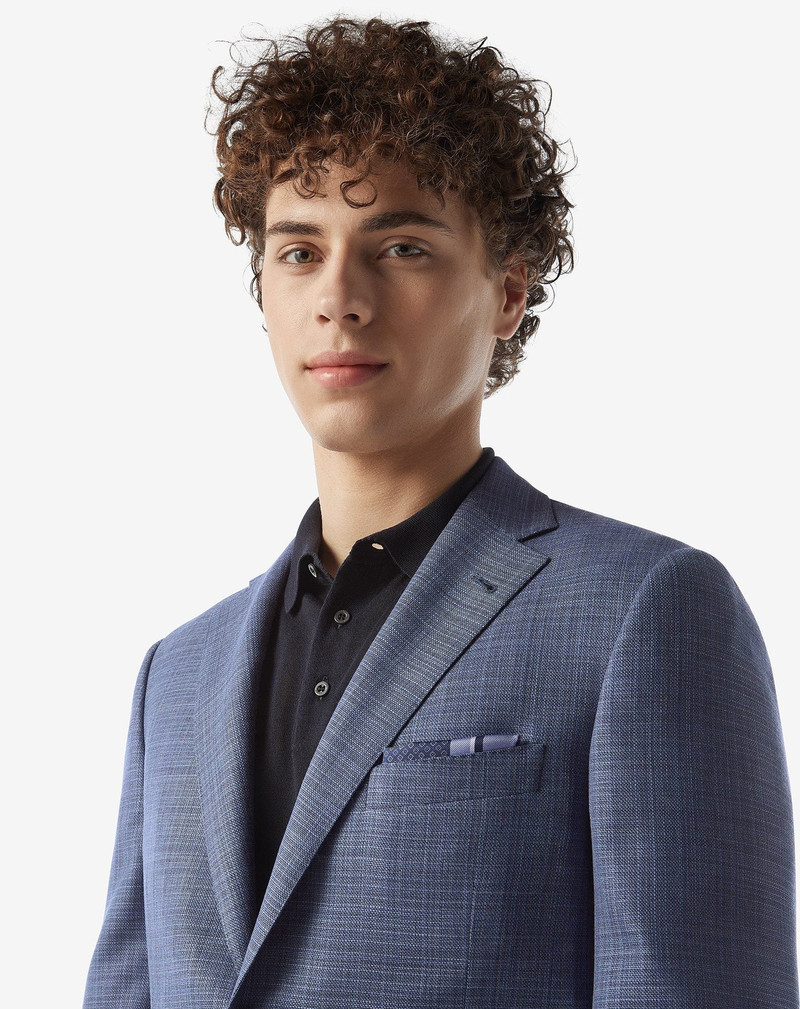 Blue pure wool jacket 4