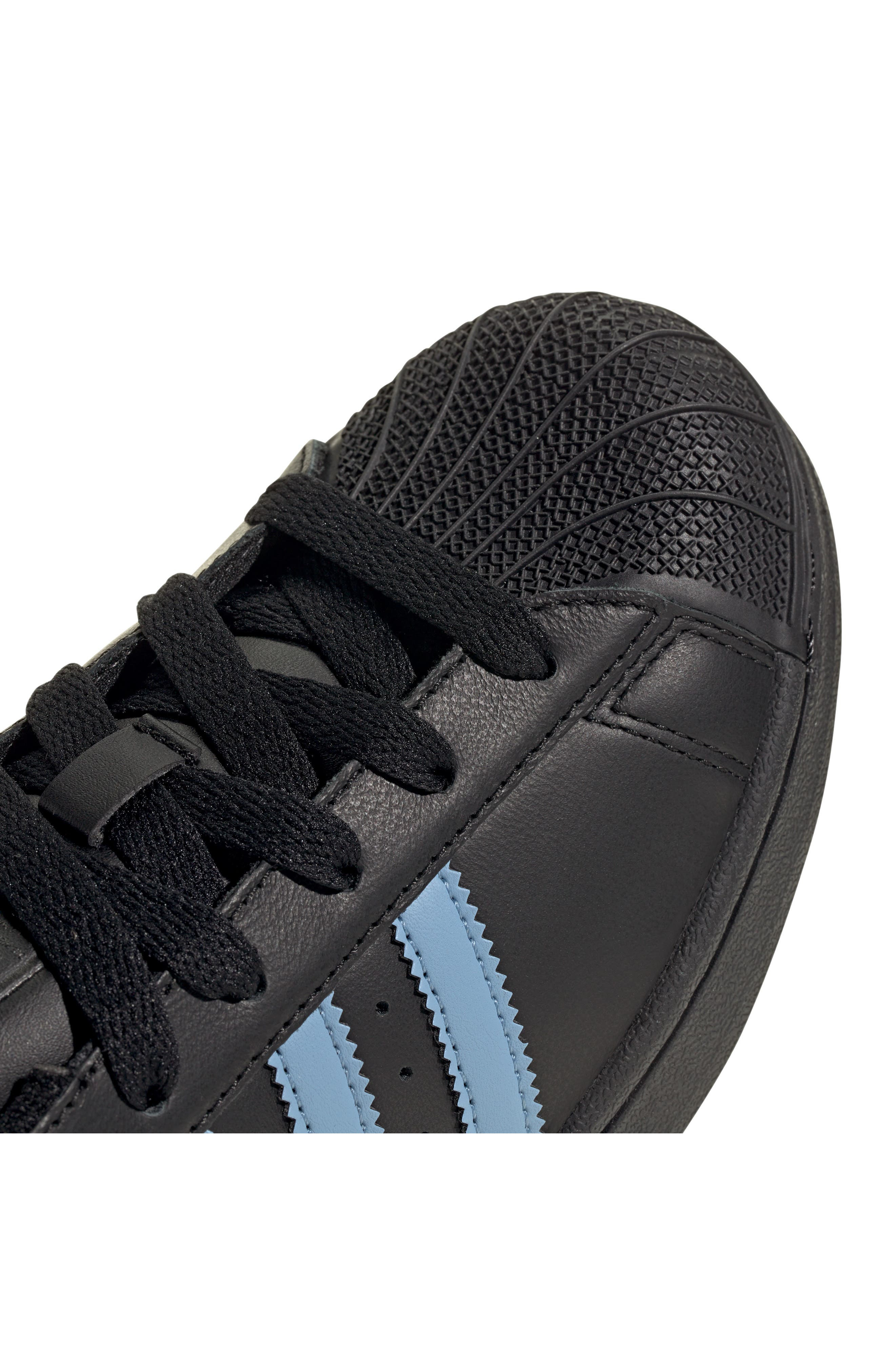 adidas Superstar II Sneaker in Black/Ash Blue/Black at Nordstrom - 7