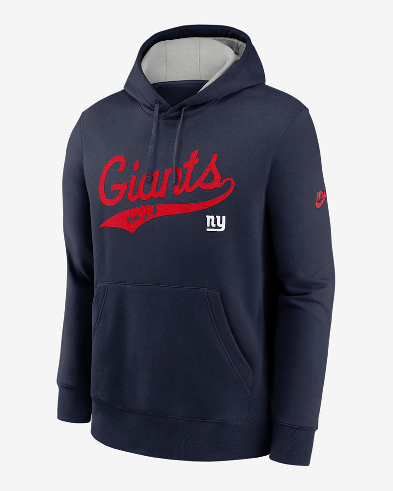 New York Giants Rewind Club Logo Men's Nike NFL Pullover Hoodie 1