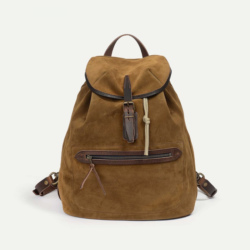 Bleu de Chauffe CAMP BACKPACK / SUEDE  -  HAZELNUT BROWN outlook