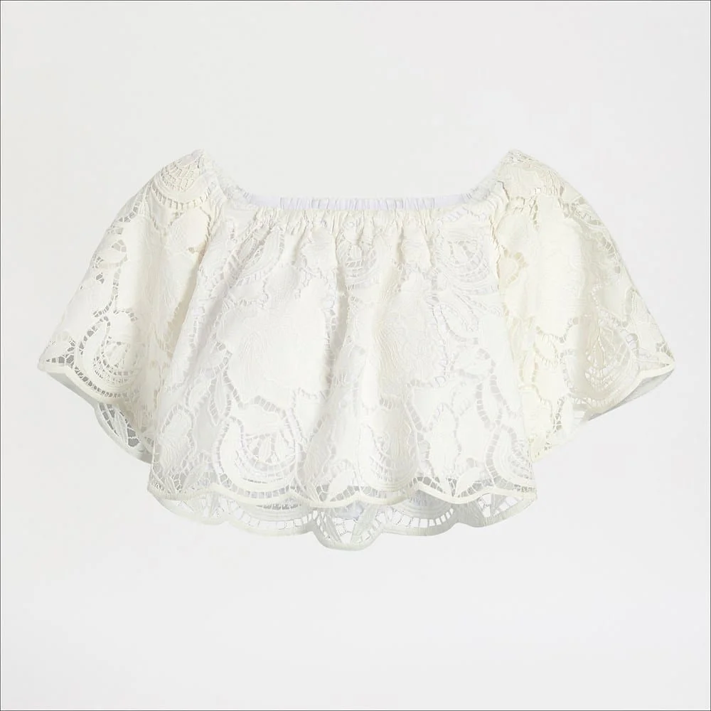Ruffle Off-The-Shoulder Top - 1