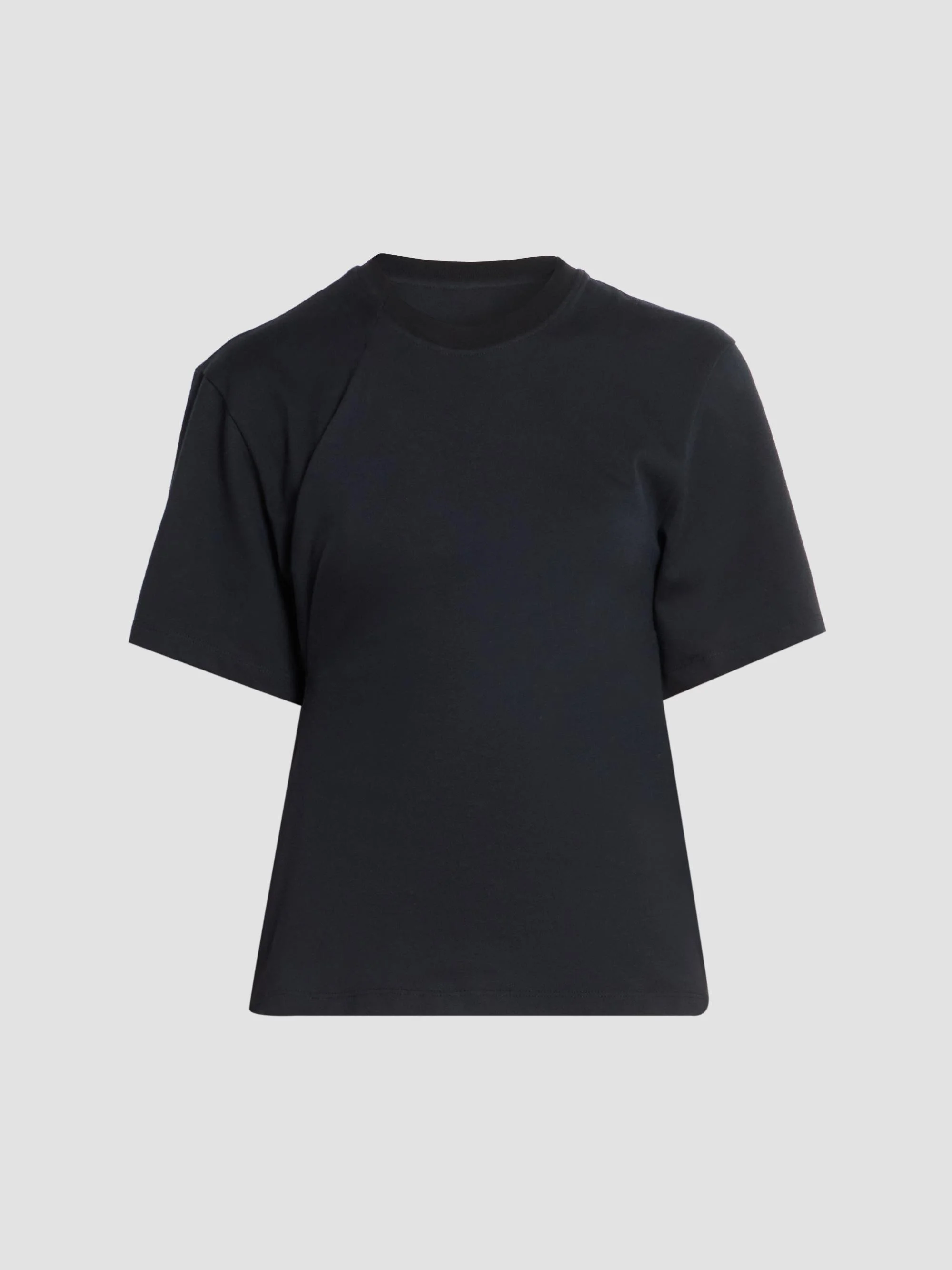 Women's Tilly Cotton Crewneck T-Shirt - Black - 1