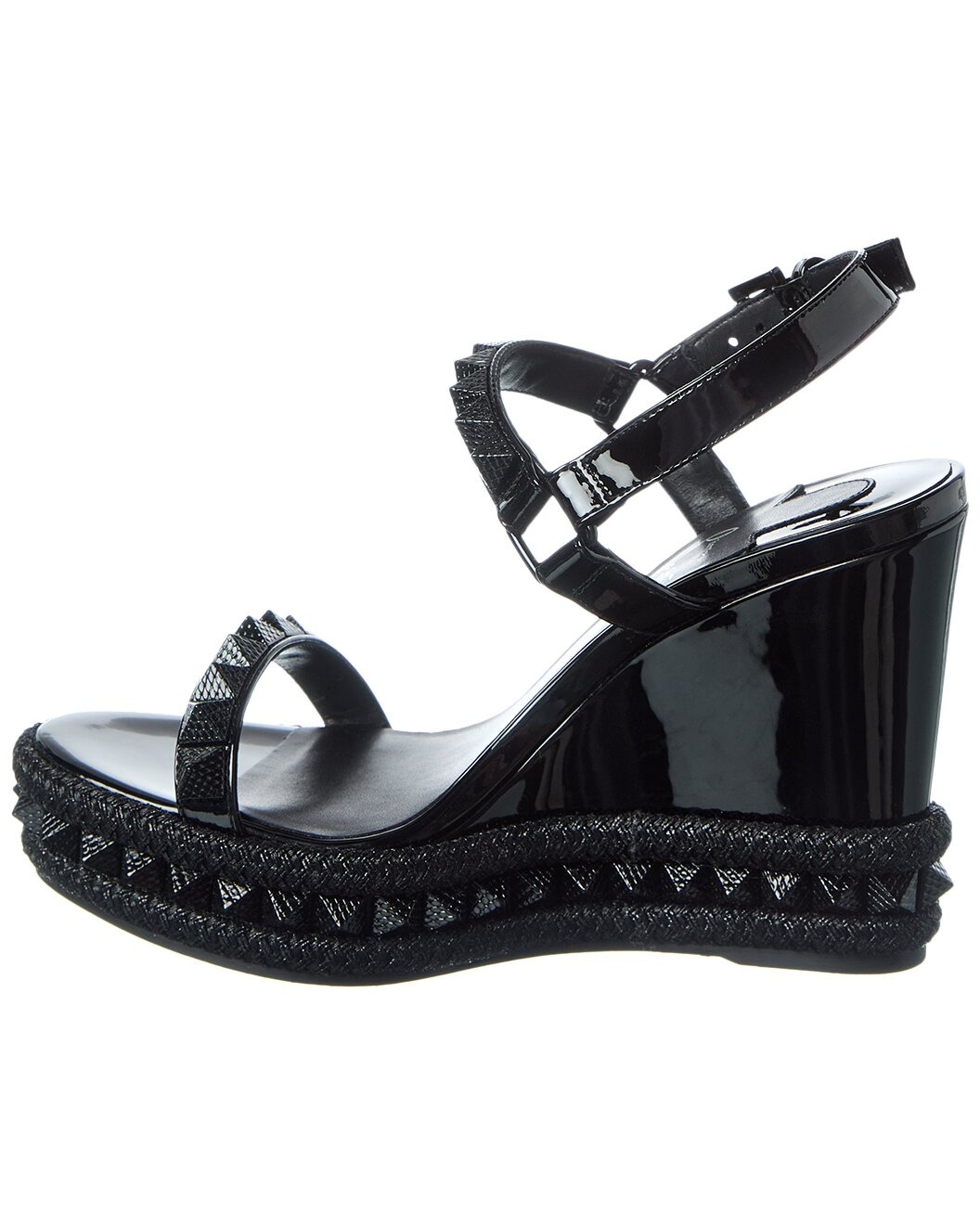 Christian Louboutin Pyraclou 110 Patent Wedge Sandal - 2
