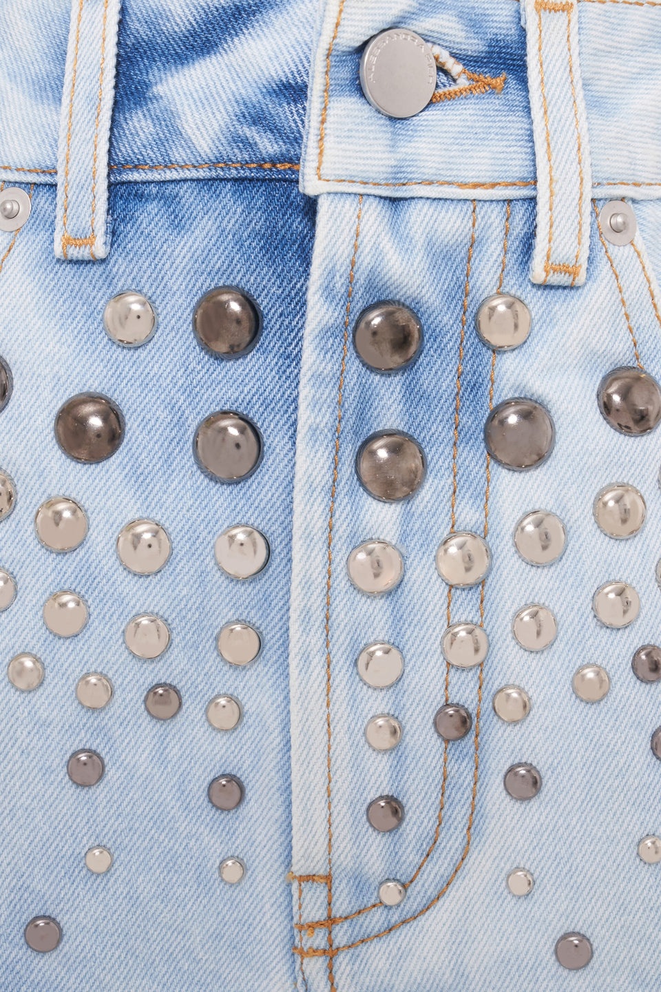 DENIM SHORTS WITH STUDS - 3