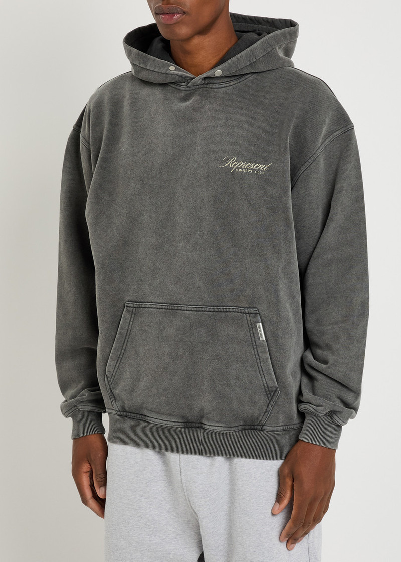 REPRESENT Represent Owners Club Script Hooded Cotton Sweatshirt outlook