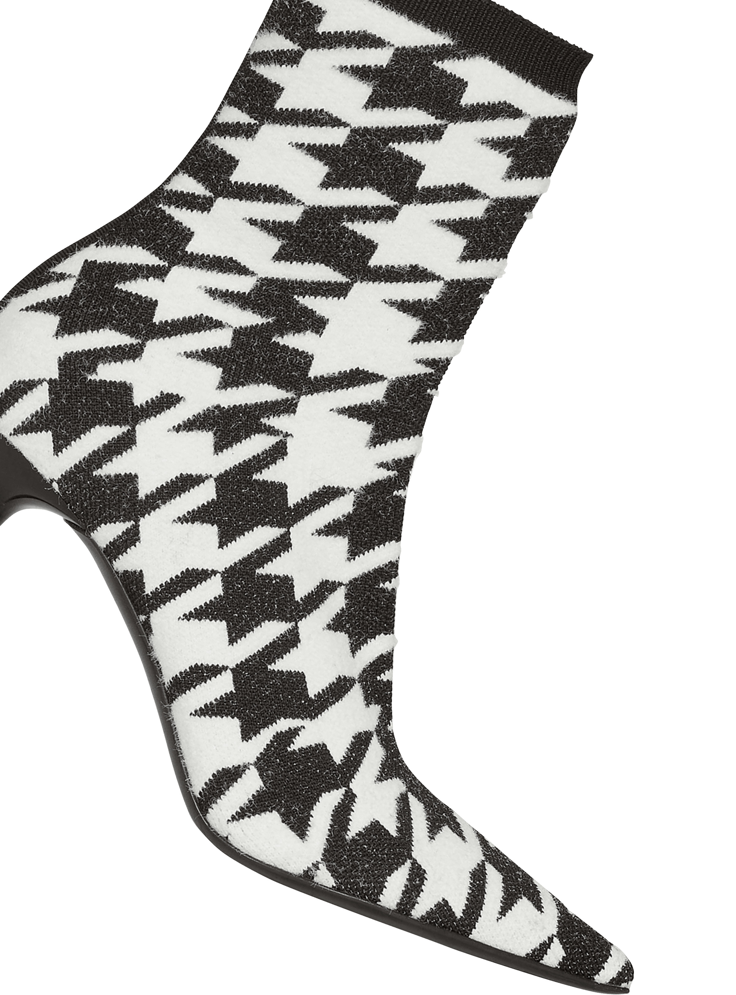 Bicolor stretch knit Skye ankle boots - 5