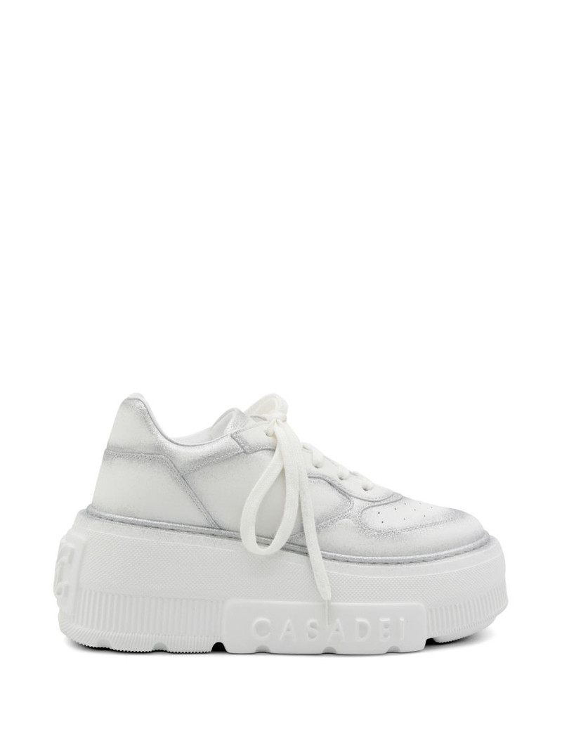 glitter-effect platform sneakers 1