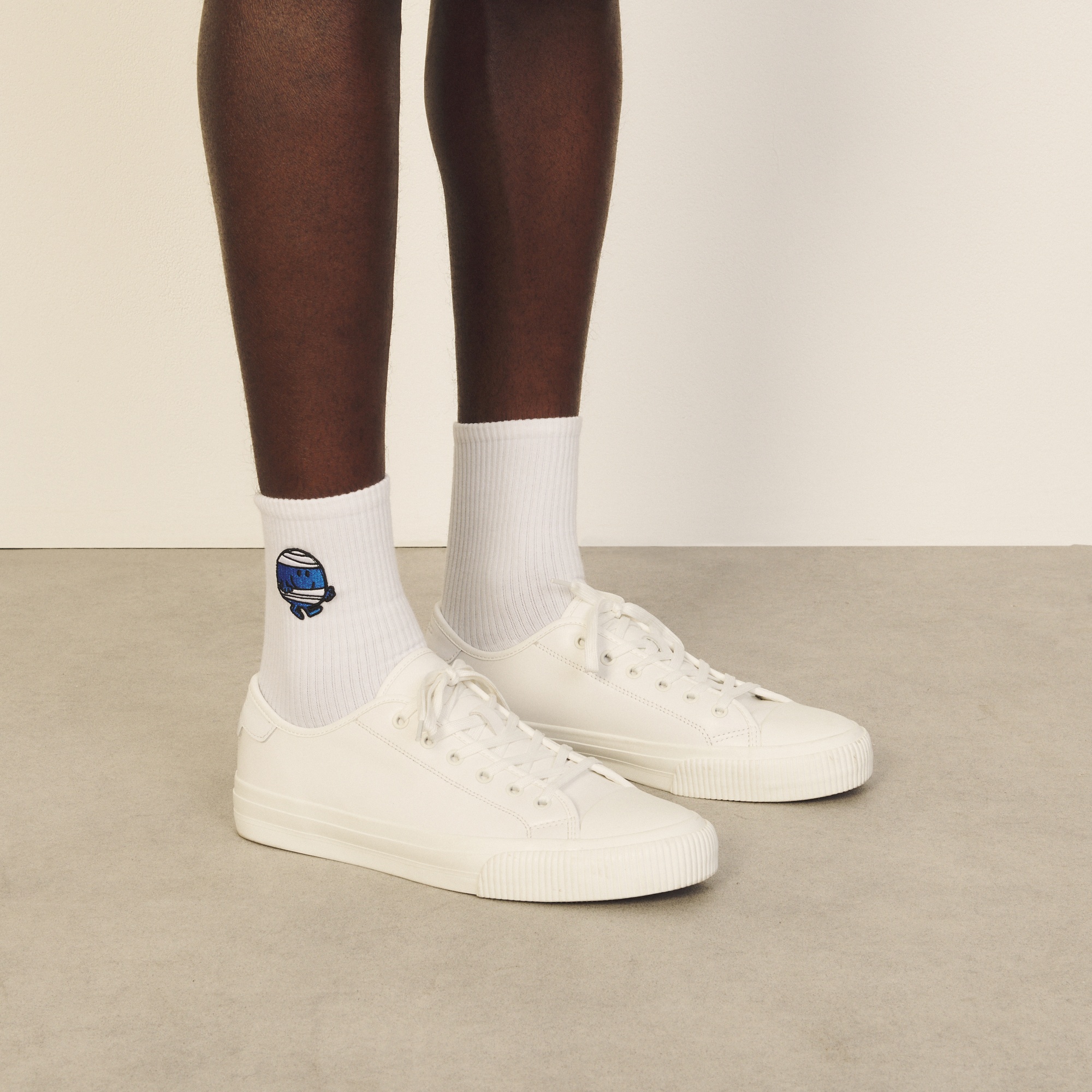 Cotton socks with patch - 1
