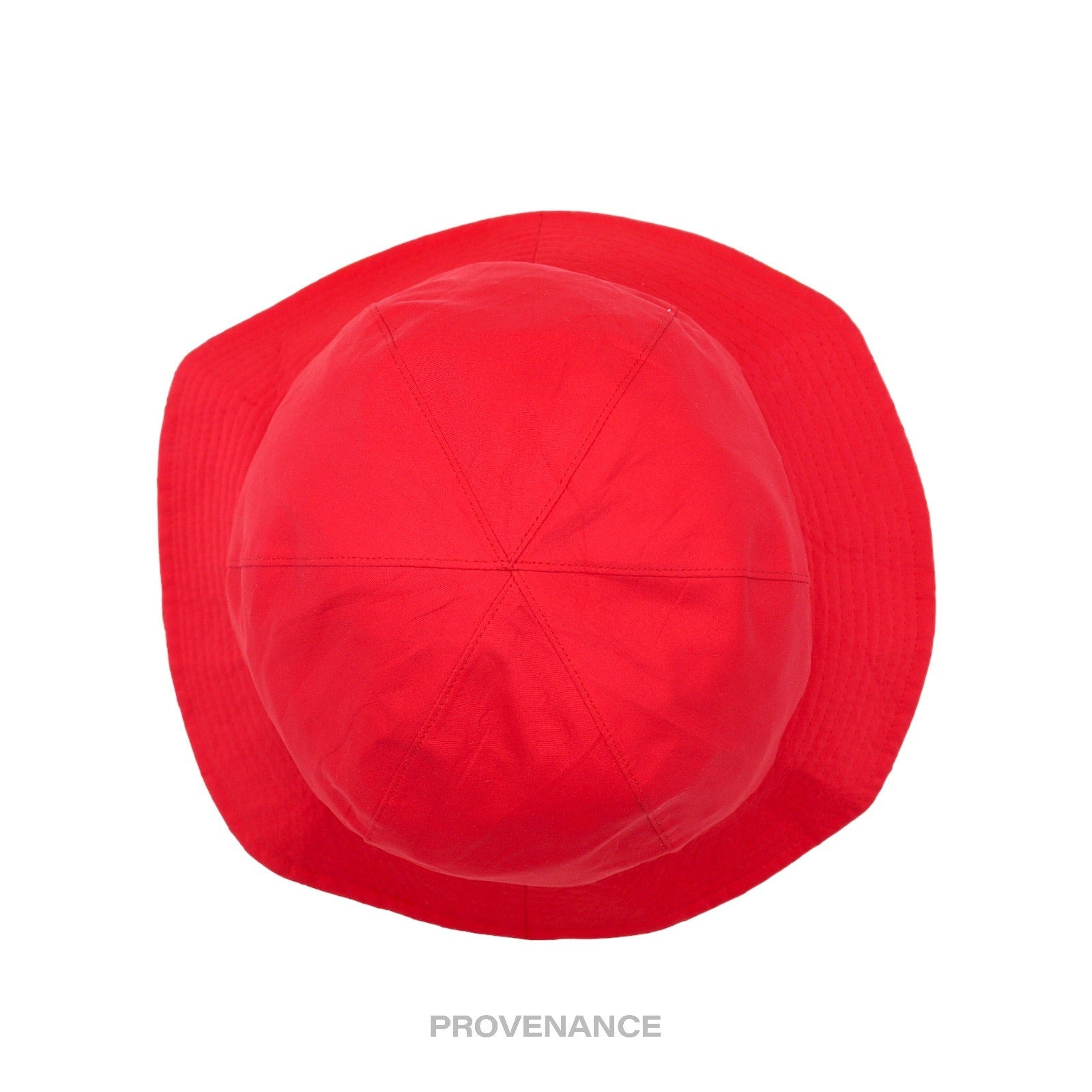Balenciaga BB Logo Embroidered Bucket Hat - Red - 3