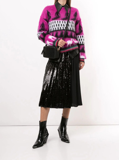 N°21 sequin panel pleated skirt outlook